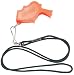 Markwort Storm Safety Whistle (Orange) with 19-Inch Black Lanyard