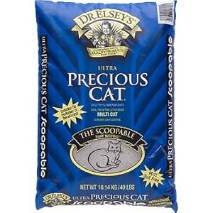 Precious Cat Ultra Premium Clumping Cat Litter, 40 pound bag