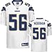 Shawne Merriman Jersey: Reebok Authentic White #56 San Diego Chargers Jersey - 50