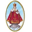 Car Visor Clip - Infant of Prague - 1.75"x1.0" - Clip on