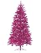 7.5' Sparkling Fuschia Pre-Lit Laser Tinsel Artificial Christmas Tree