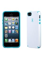 Speck Products CandyShell Case for iPhone 5 & 5S - AT&T Retail Packaging - White/Peacock Blue