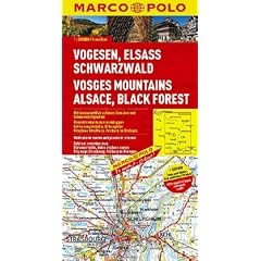 MARCO POLO Karte Vogesen, Elsass, Schwarzwald 1:200.000: Mit landschaftlich sch�nen Strecken und Sehensw�rdigkeiten. �bersichtskarte zum Ausklappen, ... Citypl�ne Stra�burg, Freiburg im Breisgau