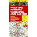 MARCO POLO Karte Vogesen, Elsass, Schwarzwald 1:200.000: Mit landschaftlich sch�nen Strecken und Sehensw�rdigkeiten. �bersichtskarte zum Ausklappen, ... Citypl�ne Stra�burg, Freiburg im Breisgau
