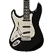 Sawtooth ST-ES-LH-BKC Left Handed ST Style Electric Guitar, Black with Chrome Pickguard