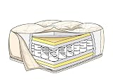 Junior Size Chair Mattress Pocketed Coil System in Black Color