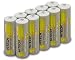 Hitech - 10 Pack High-Capacity Ni-MH Rechargeable 2400mAh Batteries for EyeClops Night Vision Infrared Stealth Goggles