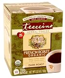 Teeccino Caffeine-Free Herbal Coffee, French Roast, 10-Count Tea Bags (Pack of 6): coffee tea wholesale