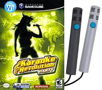Karaoke Revolution Party Bundle with 2 Microphones for Wii and Gamecube - 2 Player Simultaneous Duets