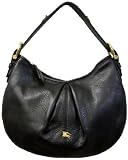 Burberry Malika Black Pebbled Leather Small Hobo 3201060
