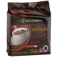 Gevalia Coffee, 16-Count T-Discs for Tassimo Professional (Foodservice) Coffeemakers (Pack of 5)