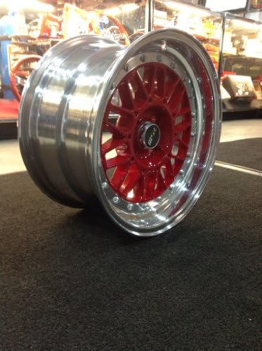 MSR 228 15x8 2 piece wheels 4x100 25mm red Color (set of four) NEW!