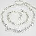 Diamante V Step Necklace & Bracelet Set