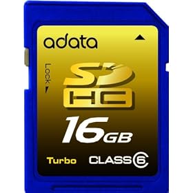 A-DATA SDHC Class 6 Flash Memory Card 8GSDHC6 (Blue)