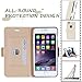 iPhone 6S Case , FYY [Top-Notch Series] Premium PU Leather Wallet Case All-Powerful Cover for iPhone 6S Stripe-3