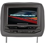 New-POWER ACOUSTIK HDVD-93BK 9 UNIVERSAL HEADREST WIDESCREEN VIDEO MONITOR WITH DVD (BLACK) - POWHDVD93BK