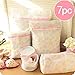 Mesh Laundry Bags - JamHoo Premium Garments Delicates Laundry Wash Bag - Fits for Underwear, Bra, Socks, Hosiery, Blouse and Lingerie, Travel Laundry Bag - Set of 7 (1)