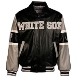 Chicago White Sox Black Varsity Pleather Jacket