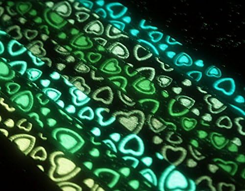 New 210pcs 7 Colors Glow in Dark Lucky Star Origami Folding Strip Paper Heart Print no.41