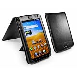 Tuff-Luv Traditional Flip Style Leather Case Cover & Stand For Samsung Galaxy Tab P1000 / P1010 - Blackpar Tuff-Luv