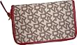 Women's DKNY Zip Around Wallet T&C Classics Chino/Red