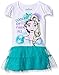 Disney Girls' Elsa Frozen Glittered Screen Printed Tunic