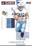 LenDale White 2007 Playoff NFL Playoffs Materials Prime Patch Card #96 08/20 Tennessee Titans