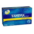 Tampax Tampons with Cardboard Aplicator-Unscented Regular (100 Count)