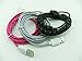 Lot of 3pcs Ruggedized Braided Fabric Colorful 10ft 3m 3meters Extra Long 30pin USB 2.0 Charger Cable Cords for Iphone 4 4s Ipod Touch 4 Nano 6 Black White Hotpink