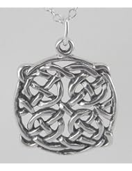 The Irish Love Knotwork Pendant in Sterling Silver