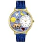 Whimsical Watches Unisex G1810012 Taurus Royal Blue Leather Watch