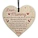 XLD Store Mummy to Be Gifts from Bump Baby Shower Baby Girl Boy Present Wooden Heart Keepsake