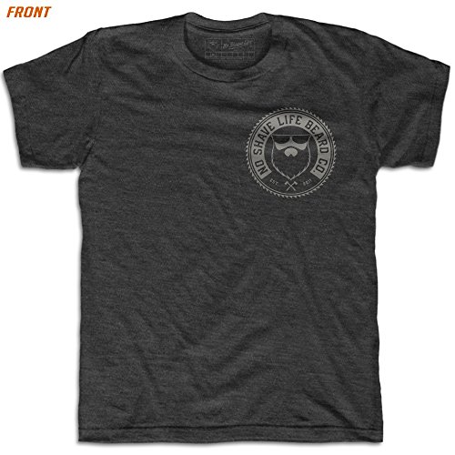 No Shave Life Men's Lumberjack Shirt Large Dark Heather Grey