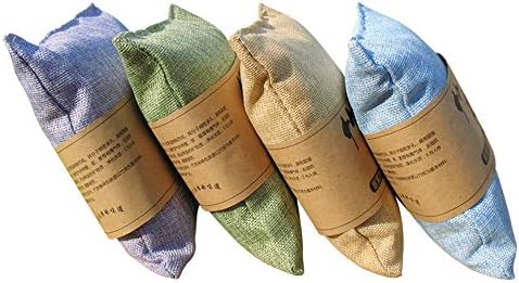 EWALKING Air Purifying Bamboo Charcoal Deodorizer Bag 450 g*2 pack for Freezers,Closet,Car,kitchens,basements,bedrooms,living areas