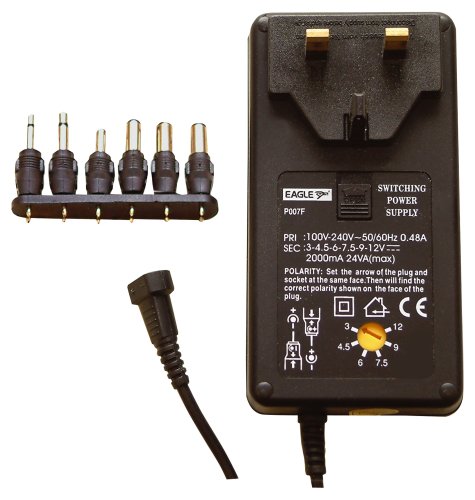 Childrens Toyshop  Computer : Universal Regulated 2000mA AC/DC Adapter power --P-007F