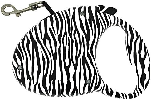 Retractable Leash,Dog Leash for Puppy Dog Cat 10 Foot Size No Tangle Training Pet Rope (Zebra)