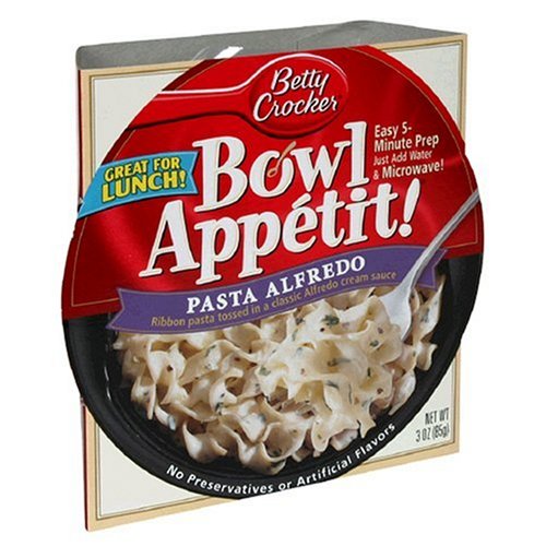 Betty Crocker Bowl Appetit, Pasta Alfredo, 3-Ounce Bowls (Pack of 12)