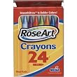RoseArt Crayons, Non-Toxic, 24/BX, Assorted