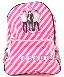 Jonas Brothers Backpacks! - 3 different styles to rock out with! (Hot Pink/Light Pink Diagonal Stripes)