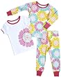 Carters Girls 12-24 Months Colorful Floral 3 Piece Cotton Pajama Set (24 Months)