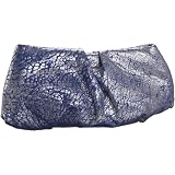 Jalda Metallic Leather Stacey Clutch