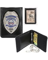 Rothco Leather Neck Identification Badge Holder