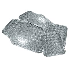 EUFAB 28005 Fu�matten-Set, 4-t. Kunststoff silber