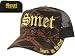 SMET Christian Audigier Ed Hardy Mens Womens Unisex Tattoo Trucker Hat Brown/Gold