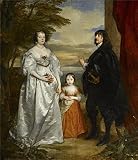 'Anthony Van Dyck - James, Seventh Earl Of Derby, His Lady And Child, 1632-41' Oil Painting, 18x21 Inch / 46x53 Cm ,printed On High Quality Polyster Canvas ,this Vivid Art Decorative Canvas Prints Is Perfectly Suitalbe For Garage Gallery Art And Home Gallery Art And Gifts