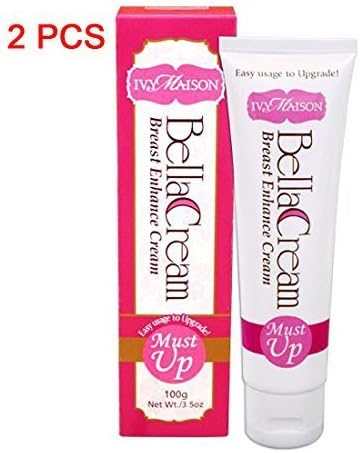 2 PCS Bella Natural Herbal Breast Enlargement Cream - Surgery-Free, Bust &amp; Butt Enhancer by sainty shop