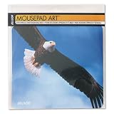 (Price/EA)Mousepad, Nonskid TechGrip Surface, 9 x 10, Bald Eagle