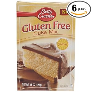Betty Crocker Gluten Free Yellow Cake Mix, 15-Ounce Boxes (Pack of 6) by Betty Crocker