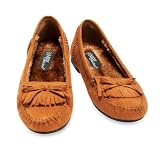 Moccasin:Faux Suede Moccasin Style Womens Flats