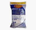 Panasonic Upright Type U, U-3, U-6 Envirocare Brand Allergen Microlined Vacuum Bags - 9 in a pack